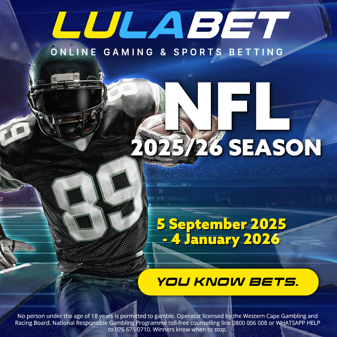 🏈 BET ON AMERICAN FOOTBALL 🏈

Get in on all the NFL action for the 2025/25 season to get the best markets and odds. 🇺🇸

Sign up &amp; bet on NFL now 👉 bit.ly/4gqLkWr

💵 Bet R250 &amp; Get R250 Welcome Bonus
🖋 Promo Code: SPORTSR250

#NFL
#LulaBet