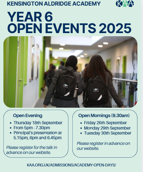 Kensington Aldridge Academy tweet media