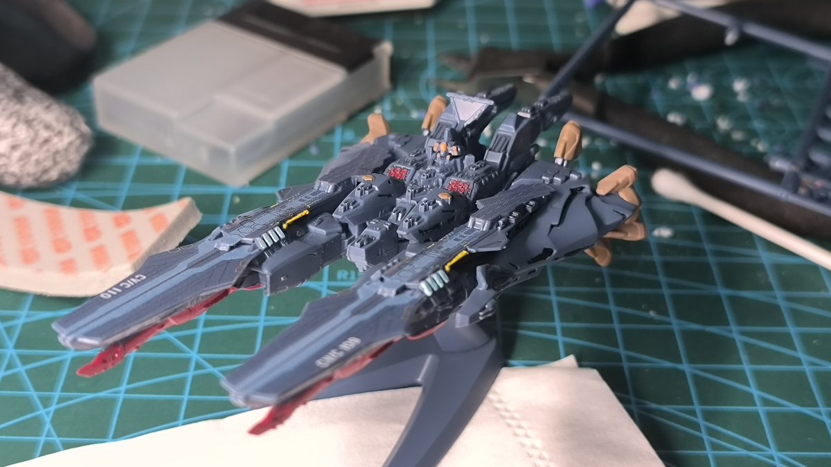 イラストが完成したらモデル、モデルが完成したらMAD。充実な週末でした。Onlyのために本当に休めませんね。😇
当然、MADは今見せません。🤐
＃マクロスモデラーズ
#美雲・ギンヌメール
#マクロスΔ