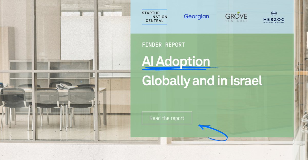 AI adoption is reshaping industries worldwide. How does Israel compare?

Our latest report, produced in partnership with <a href="/Georgian_io/">Georgian</a>, <a href="/GroveVentures/">Grove Ventures</a>, and Herzog, dives into the data to explore that question.

Georgian led a comprehensive global survey, and we added a unique