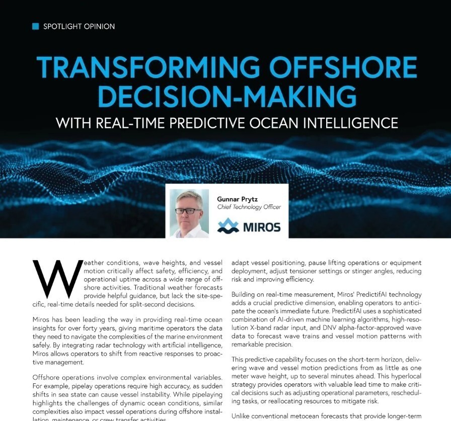 mirosgroup's tweet image. Are you still relying on gut feeling to make critical offshore calls? 🌊🚢 With short-term wave and vessel motion prediction you can see what’s coming minutes ahead and act before risk turns into downtime. #SeaStateAsAService #KnowYourWaves #PredictifAI #OffshoreOperations