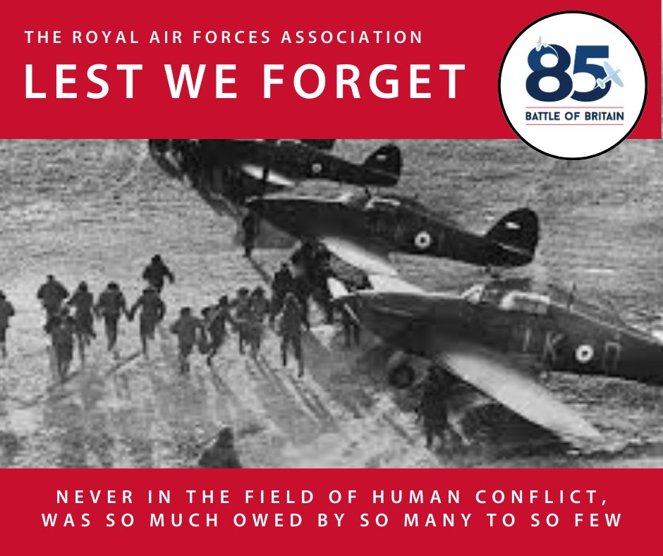 RAF Association (@rafassociation) on Twitter photo Today marks 85 years since the Battle of Britain, join us as we remember and pay tribute to the Service and sacrifice of ‘The Many’. The pilots, plotters, factory workers, radar operatives, engineers, firefighters, ambulance drivers, anti-aircraft gunners and so many more. Today marks 85 years since the Battle of Britain, join us as we remember and pay tribute to the Service and sacrifice of ‘The Many’. The pilots, plotters, factory workers, radar operatives, engineers, firefighters, ambulance drivers, anti-aircraft gunners and so many more.