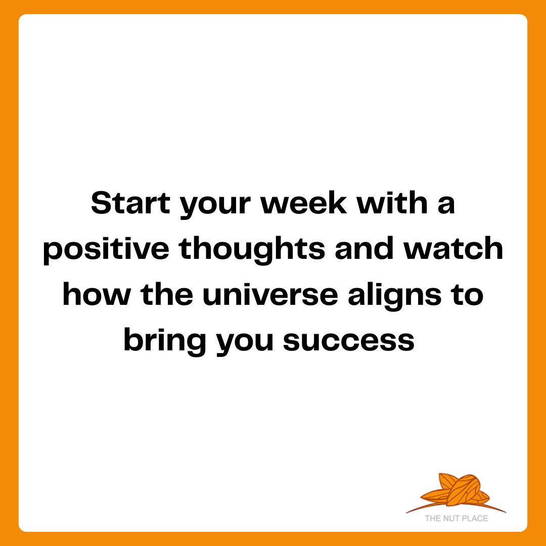 Positive thoughts only!!!
This week, challenge yourself to allow only positive thoughts into your heart and mind.
Watch how things work positively in your favour

Have a productive week!
#MondayMotivation