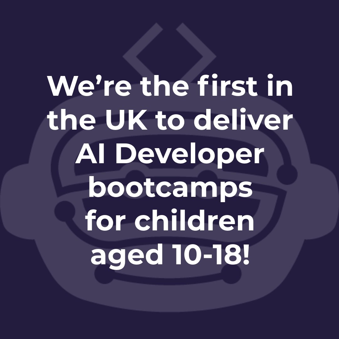 CSReBoot's tweet image. At CS Re:Boot, we proudly offer hands-on AI Developer Bootcamps for kids. New dates are available in October &amp;amp; November! Secure your child&apos;s place now 👉 cs-reboot.co.uk

#CSReBoot #GCSEComputerScience
