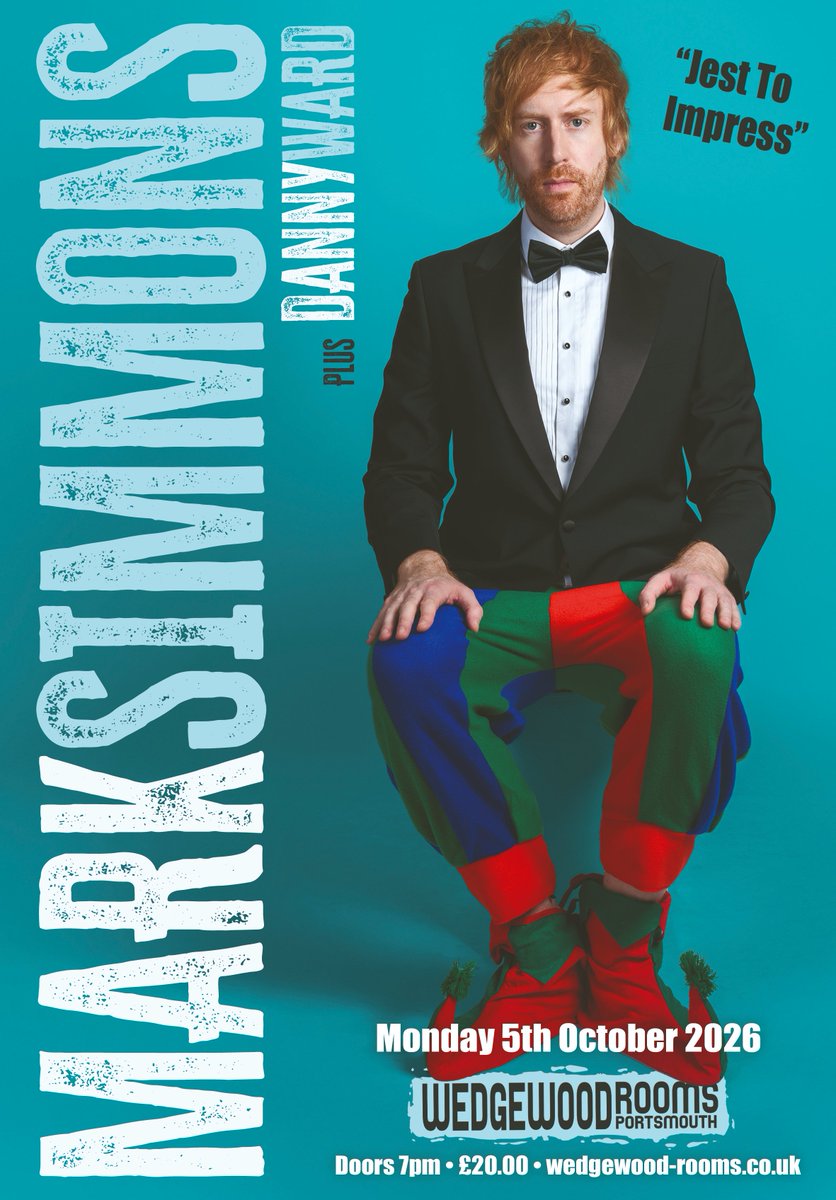 🌟Just Confirmed🌟 RBM Comedy bring Mark Simmons to the Wedge on Monday 5th October 2026 as part of his ‘Jest To Impress’ tour!😅

Special guest: Danny Ward

Tickets £20.00 in advance, on sale now from wedgewood-rooms.co.uk