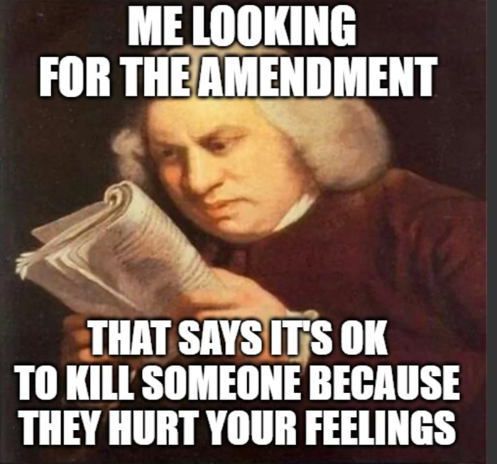 DntDnte2Wikpdia's tweet photo. @elonmusk To the future school shooters(ie #the_left). None of the amendments gives you any excuse to murder people you disagree with. https://t.co/NrvpA036Ke