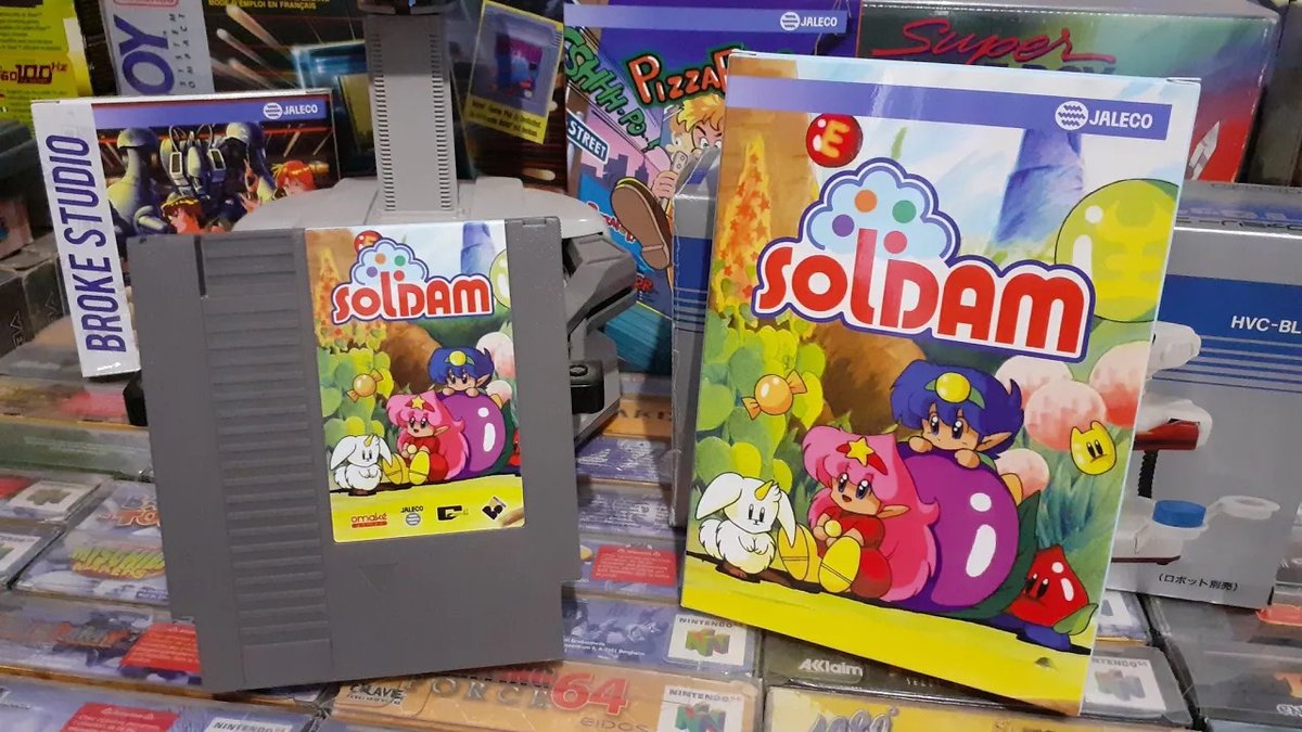 SOLDAM est un puzzle game de Jaleco qui devait sortir sur Famicom en 1993. Hélas celui ci n'a jamais vu le jour... Jusqu'à aujourd'hui 😀

Présentation dans cette nouvelle vidéo :
youtu.be/DTc3dPNbHCM

#nes #nintendo #retrogaming 
<a href="/Broke_Studio/">Broke Studio</a> <a href="/omakebooks/">Omake Books</a>