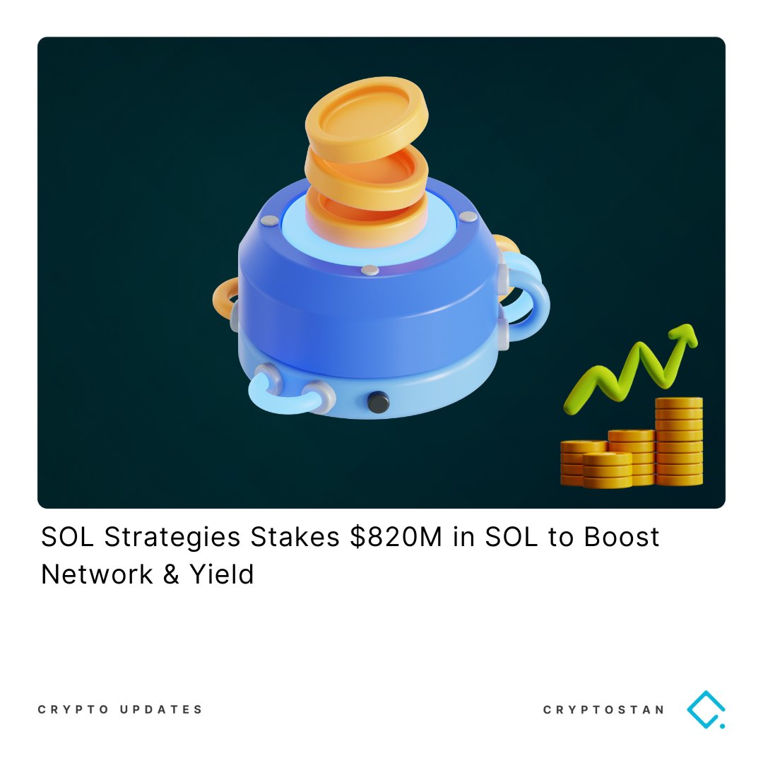 The_Cryptostan's tweet photo. SOL Strategies has staked 3.6M Solana tokens worth $820M, marking a shift from passive holding to active validator income.
#solana #solstrategies #tokens #staking #cryptostan #thecryptocountry https://t.co/RwBoBTQw88