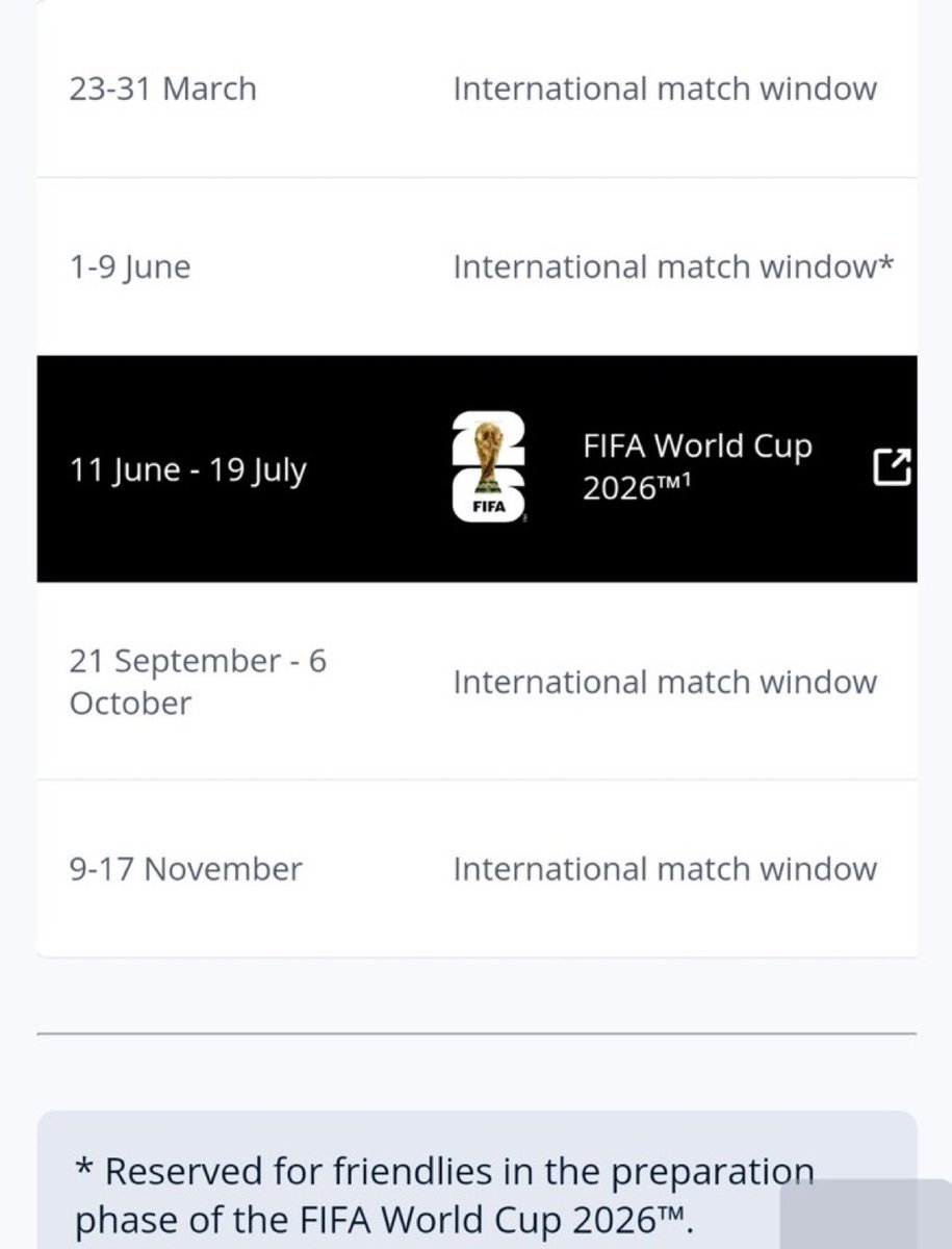 The_Forty_Four's tweet image. 🚨 FIFA have confirmed that starting from next season, the international breaks in September and October will be combined into a single break from September 21 to October 6.

Nearly 3 weeks of no club football 🤔