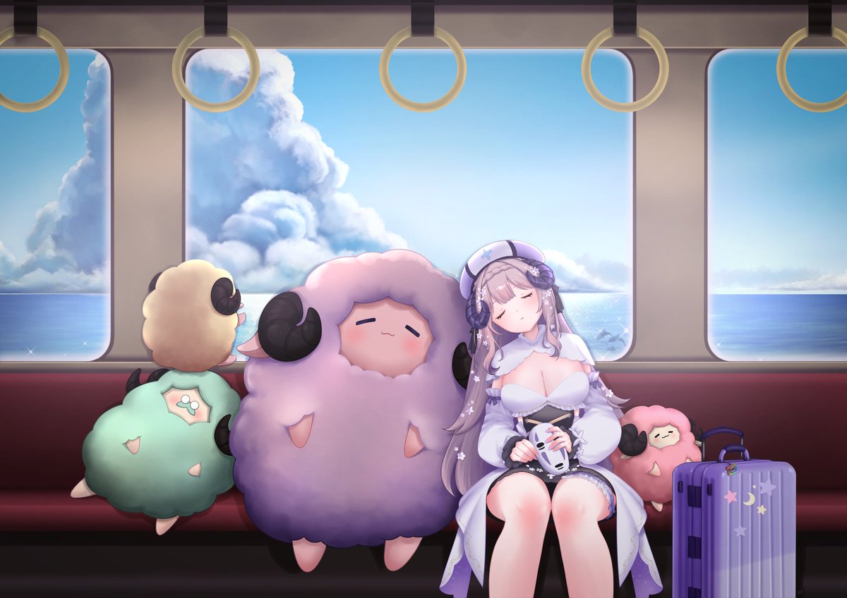 thun15's tweet photo. รถไฟขบวนนี้จะเดินทางไปถึงไหนกันนะ ได้แต่หวังว่าการเดินทางต่อจากนี้มีแต่ความสุขและราบรื่นนะ
Art by : @SpStudio20
#ArineUwU #ArineART https://t.co/q52xaCVx5J