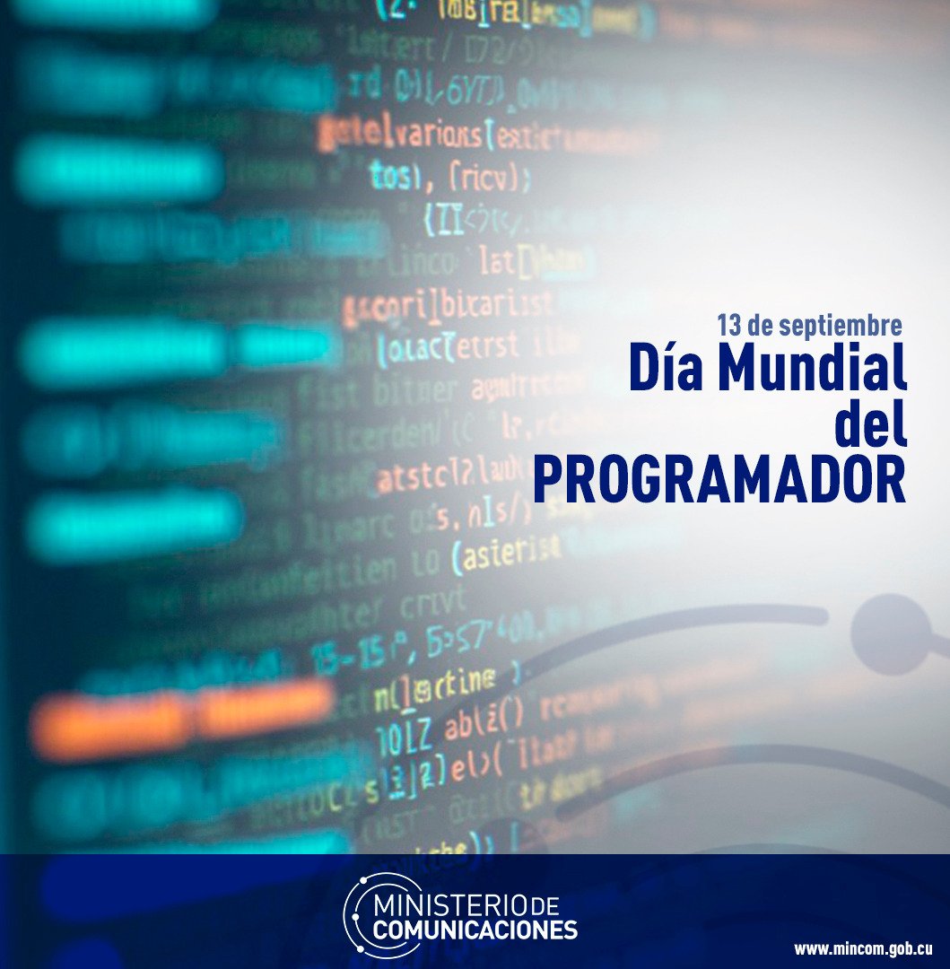 RobertoInf91's tweet image. 💻 ¡Felicidades en el #DíaDelProgramador!  
👏 Gracias a quienes transforman código en soberanía, identidad y soluciones para el pueblo.  
🇨🇺 Son protagonistas de #CubaPorLaTransformaciónDigital.  
🚀 ¡Sigamos innovando con compromiso revolucionario!