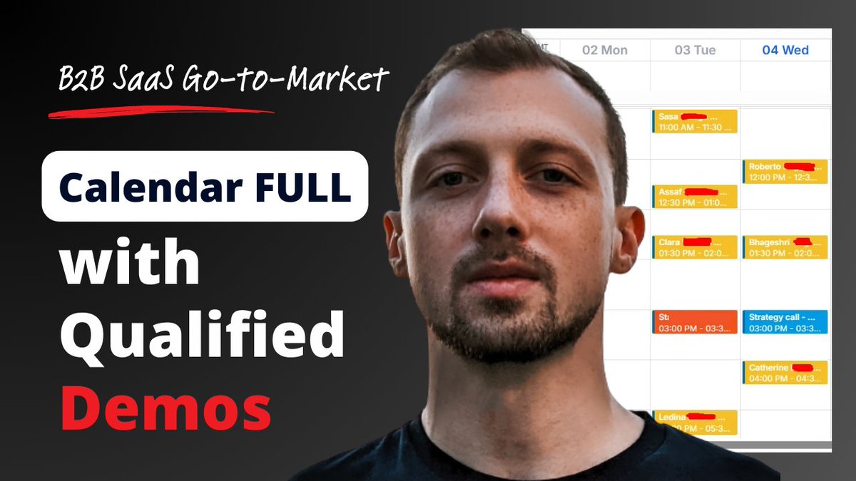 Just recorded a video going over our B2B SaaS Go-To-Market strategy that helped us generate over 800 sales meetings for ourselves &amp; our clients.

Like &amp; comment "GTM" &amp; I'll send it your way
(must be following)