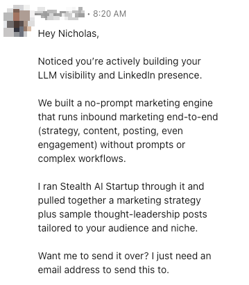nicholaskwc's tweet image. Getting this outbound msg on monday makes things blue 🫩