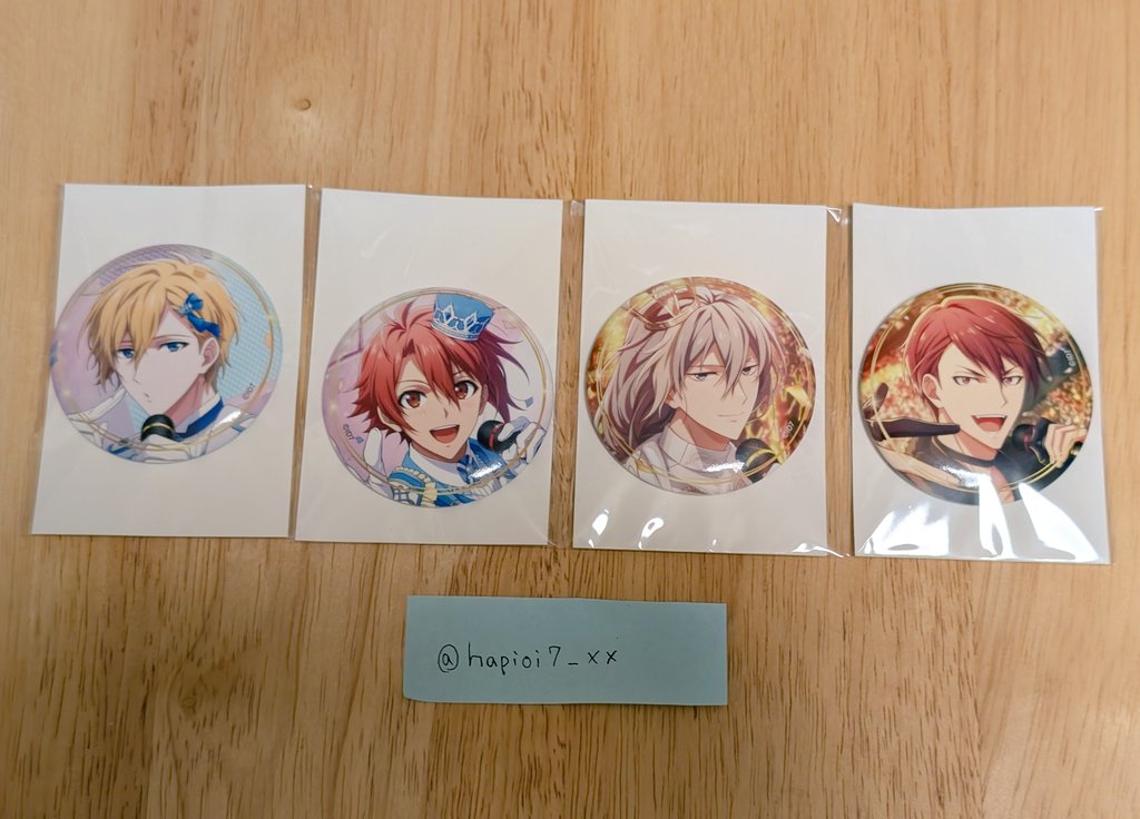 【交換】アイドリッシュセブン アイナナ
IDOL STAR LIVE アイスタ  La’Stiara ラスティアラ 缶バ 

譲:ナギ 陸 千 トウマ
求:同種 一織 楽(各1)
決まり次第ラスティアラ 一織 楽 (各1)

9/18、20池袋手渡しのみ
検索からでもお気軽にお声がけください