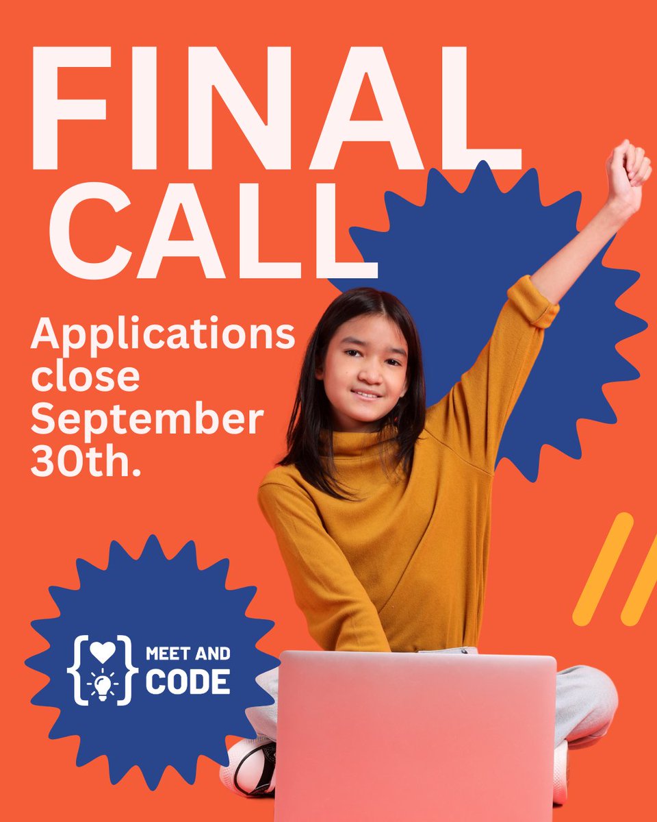 MeetAndCode's tweet image. Final call! 🚀
Meet and Code applications close 30 September. Submit your project idea and join hundreds of inspiring events already happening across Europe. 🌍✨

#MeetAndCode2025