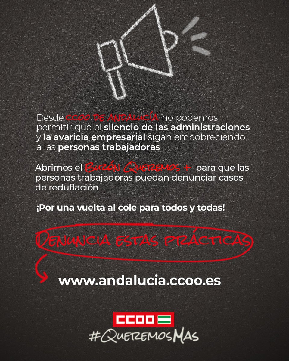 <a href="/nurialomar/">Nuria López Marín</a> <a href="/ccooalmeria/">CCOO Almería</a> <a href="/ccoocadiz/">CCOO de Cádiz</a> <a href="/CCOOCORDOBA/">CCOO Córdoba</a> <a href="/ccoogranada/">CCOO Granada</a> <a href="/CCOOHu/">CCOO Huelva #EsencialesParaHuelva</a> <a href="/JaenCcoo/">CCOO de Jaén</a> <a href="/ccoomalaga/">CCOO MÁLAGA</a> <a href="/ccoosevilla/">CCOO de Sevilla</a> #QUEREMOSMAS | Cajas más bonitas, pero con menos lápices 🖍️
Diseño premium y precios inflados.
🖌️Nos pintan de colores el abuso y así es como muchas empresas maquillan el empobrecimiento de la clase trabajadora.😠
No me saques los colores, ni en la compra ni en mi salario✊👇