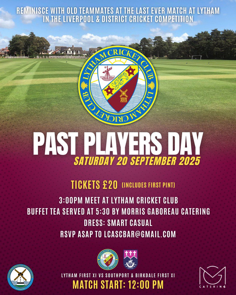 SNBCC's tweet photo. Next weekend sees the final matches of the 2025 season, with the 1st team away at #LythamCC in what will be their swansong in the @lpoolcomp, before joining the Northern League. It’ll be historic! Meanwhile the 2nds are at home to Lytham & the 3s entertain Ainsdale CC on Sunday. https://t.co/ZptcV9wsSD