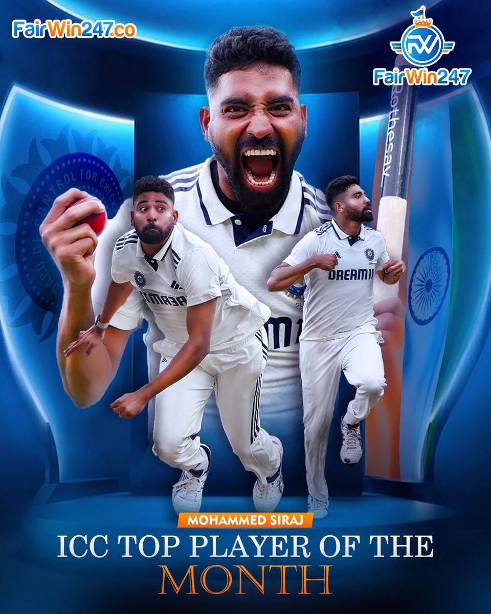 FairWin_247's tweet image. I believed in myself that I could win for India. - Mohammad Siraj 🇮🇳👑

#MohammadSiraj | #IndianCricket