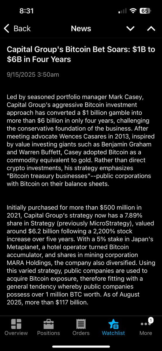 Tomtoss's tweet photo. Capital Group gets it.  Buying public companies that own $BTC.X that are undervalued.  $MSTR $MTPLF $HOLO https://t.co/GVIPI9KKC2