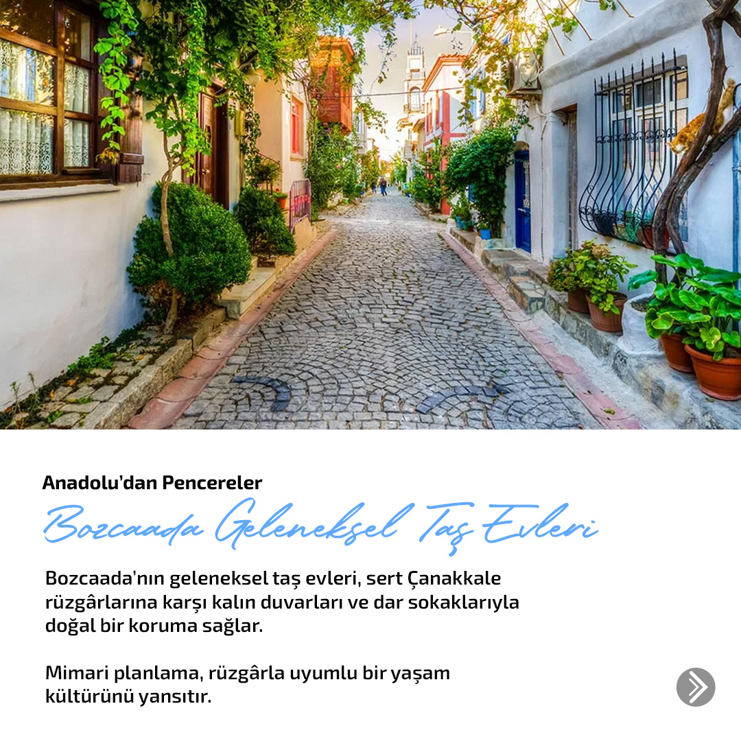 Egepentr's tweet image. Bozcaada’nın taş evleri sadece görsel birer güzellik değil; aynı zamanda rüzgârla uyumlu yaşamanın, doğayla çatışmadan barınmanın incelikli örnekleridir. Bu rüzgarlara karşı konu pencerede dayanıklılıksa Egepen Deceuninck tartışmaya kapalı!
#EgepenDeceuninck #AnadoludanPencereler