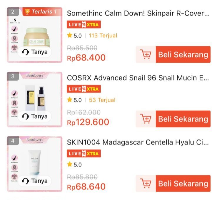 beaulovere's tweet image. WTS 

-Somethinc Calm Down 30ml (promo jadi 65.000)
-COSRX Snail Mucin (jadi 128.000 aja)
-SKIN1004 Hyalu Water Fit Sunscreen 50ml 68.000

All new sealed, co via live shopee🥰🫶

t. ss skintific elformula g2g jumiso mau jual wtb #zonauang #zonajajan
