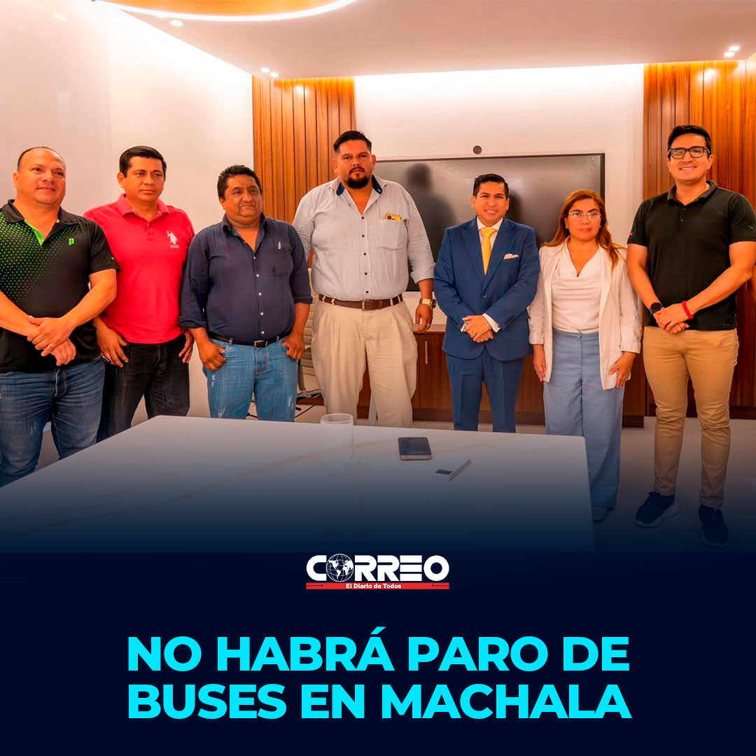 El alcalde de Machala, Darío Macas y dirigentes de las cooperativas Multioro, Oroconti y Ciudad de Machala, anunciaron un acuerdo para que no exista paralización del servicio de transporte urbano en Machala.📰👉tinyurl.com/2coofuex