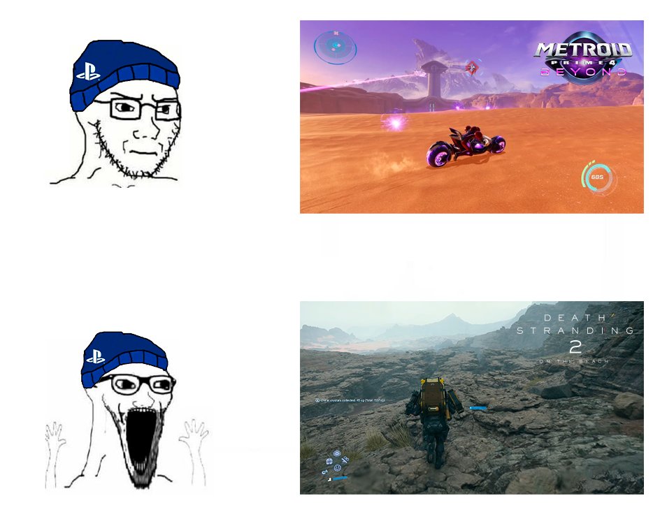 Están criticando que Metroid tiene una zona desértica que esta vacía, mientras piden el GOTY para un juego que va de caminar sobre la mas absoluta nada.

Ser pipero debería ser considerado enfermedad mental.