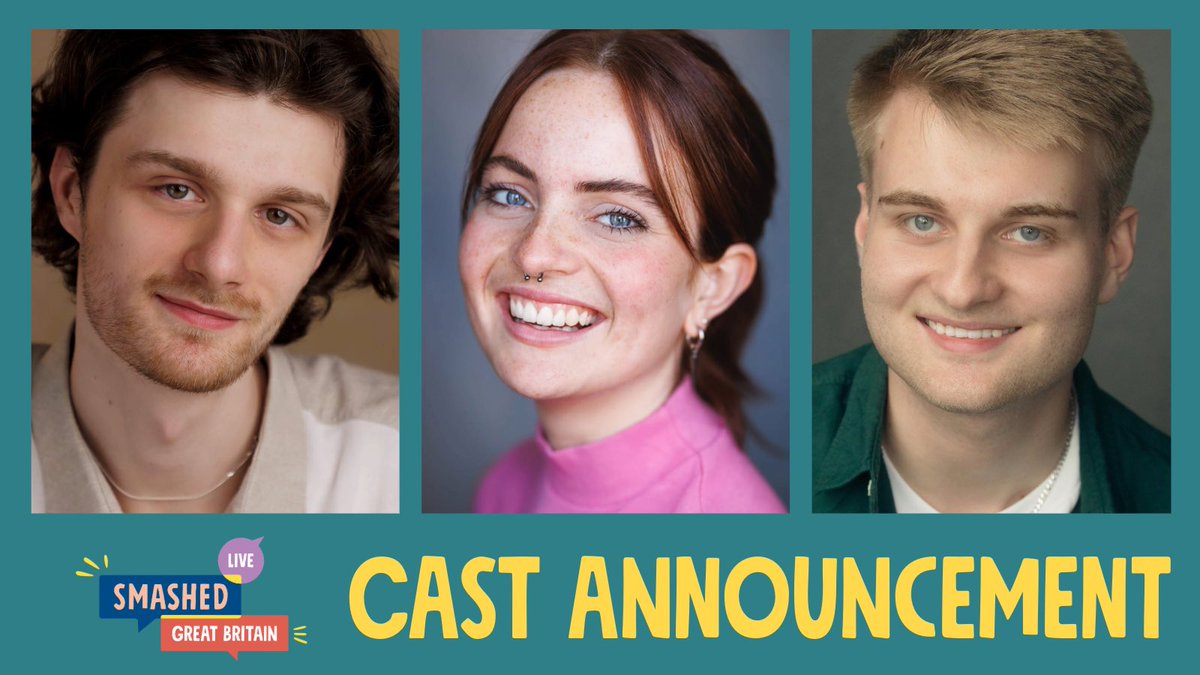 smashedproject's tweet photo. Big welcome to Joseph Bradley, Leah Jayne and Sam Dinnage who will be hitting the road with #SmashedLive in Scotland, North-East and Wales! They'll be part of the cast raising awareness about underage drinking through a powerful performance and interactive workshop. https://t.co/pcGr3iqC9y