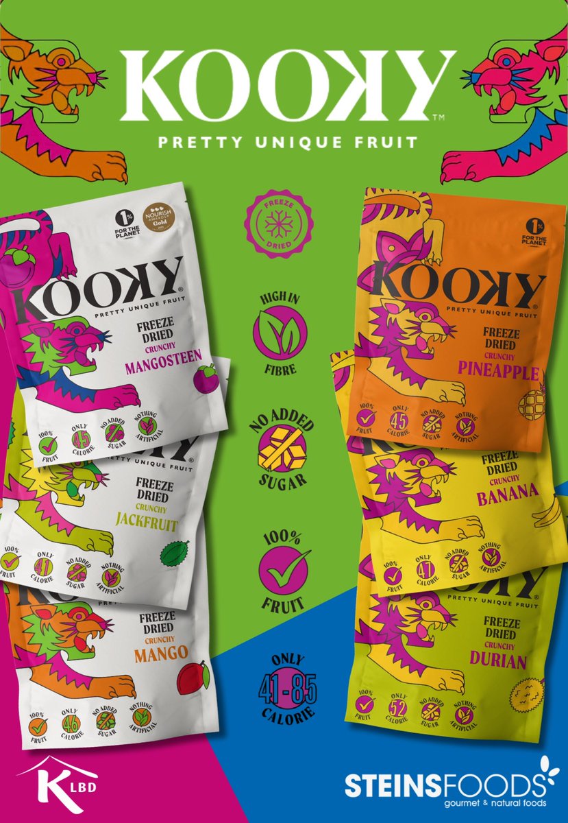 New Kooky Freeze Dried Snacks certified KLBD Parev with logo.

isitkosher.uk/#kooky

Available from #kosher shops, other independent retailers and online from Amazon and iamkooky.com