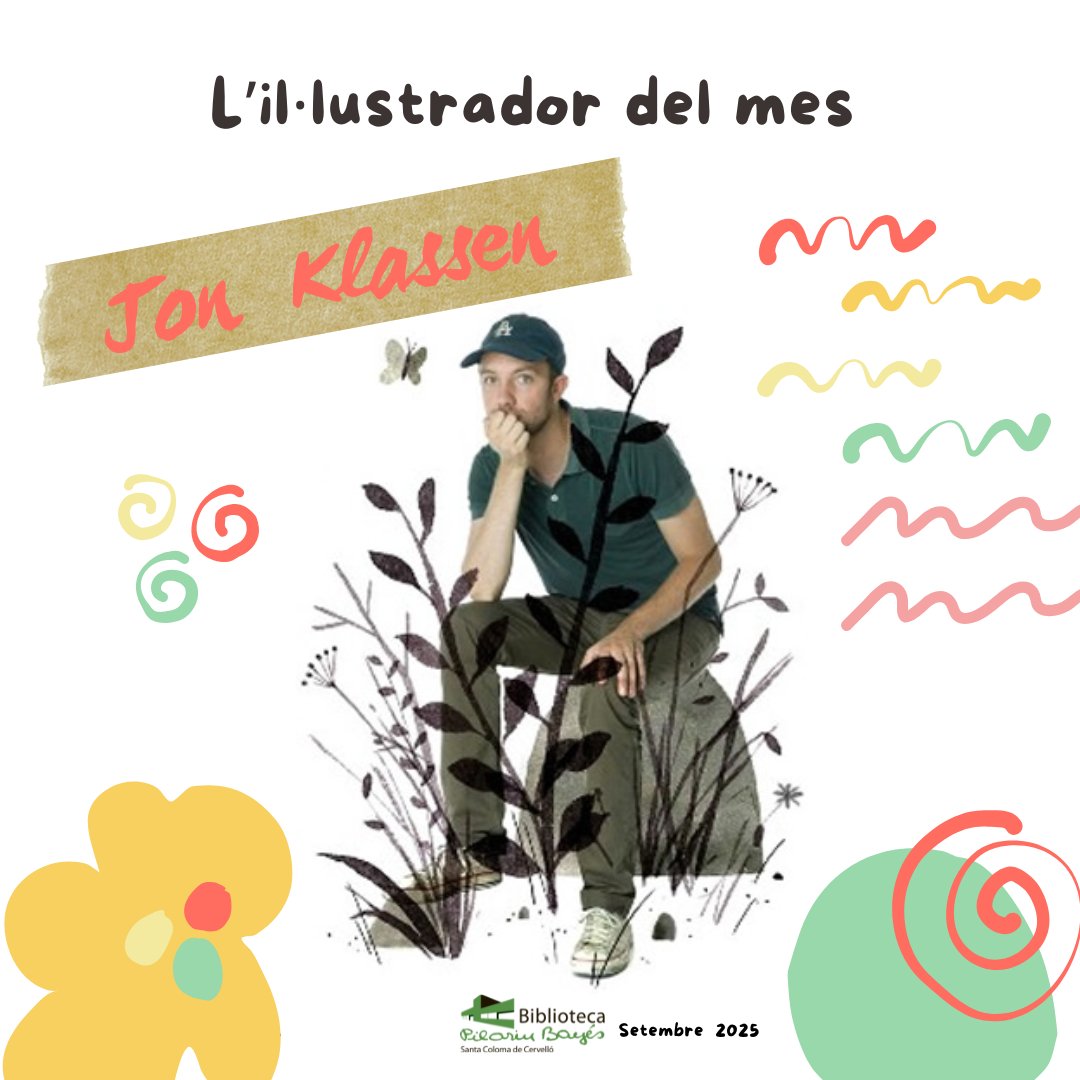 L'il·lustrador del mes al nostre espai de l'àbum el canadenc Jon Klassen, autor d'àlbums tan exitosos com "Vull el meu barret".📚🎨
Si voleu conèixer millor l'univers d'aquest fantàstic autor no us perdeu l'exposició que hem preparat!
 #bpilarinbayes #bibliotecastacolomacervello