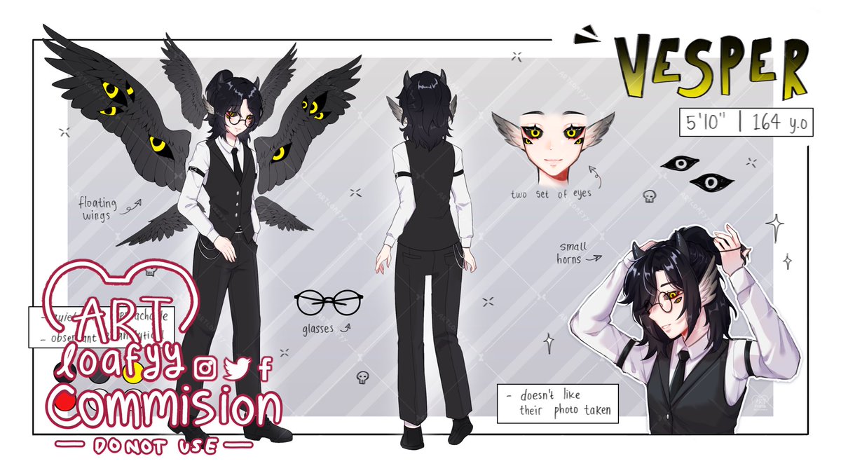 artloafyy's tweet image. ✨ reference sheet commission ☀️

just posting my previous commissions, don&apos;t mind me
#commision #artistonx