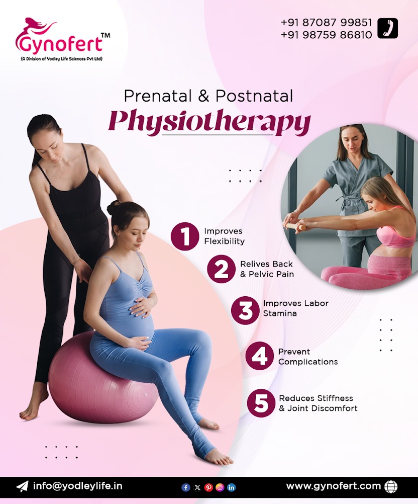 Gynofert's tweet photo. Physiotherapy isn’t just for recovery — it’s for moms too! 🌸 Prenatal &amp; postnatal physiotherapy helps reduce pain, improve flexibility, build stamina &amp; support recovery. Because every mom deserves strength and comfort. 💜 

#PrenatalCare #PostnatalCare #HealthyPregnancy https://t.co/06RaUy0lsU