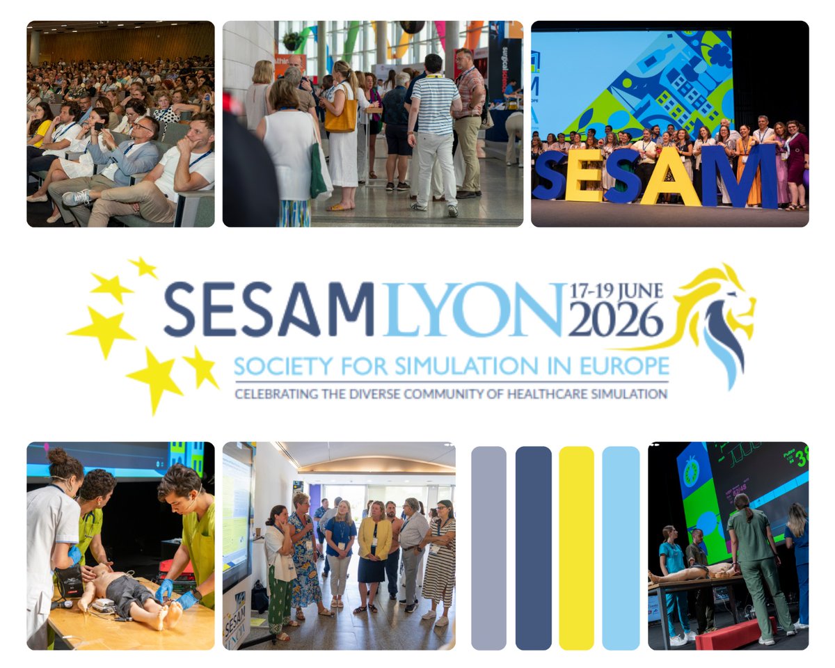 SESAMSimulation's tweet image. #SESAM2026 Call for Abstracts now open!

Are you shaping the future of healthcare simulation? 

Submit an abstract for a chance to join us in Lyon, 17-19 June 2026 

Present in English, French or Spanish.

🗓️ Deadline: 20 October 2025

tinyurl.com/yc7hvres