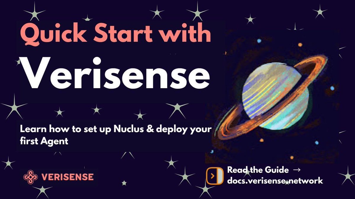 A step-by-step guide for anyone curious about setting up and deploy a Nuclus in the verisense ecosystem whether you’re just starting out or already hands-on with agentic infra. docs.verisense.network/advanced_guide…