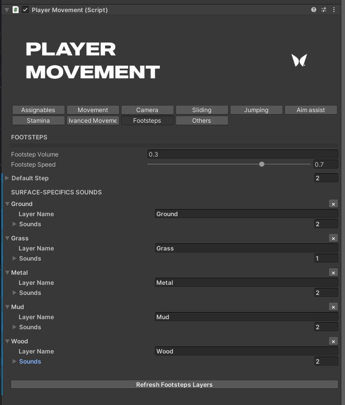 cOWsins's tweet photo. Dynamic Footstep Sounds in FPS Engine 1.4 🔥

Footstep SFX now update automatically based on ground layers!
Added a new layer? Just go to Footstep Sounds > Refresh Layers, drop in your sounds, and you’re done. 

#IndieDev #IndieGame #GameDev #FPSEngine https://t.co/Nn7OPkK8PH