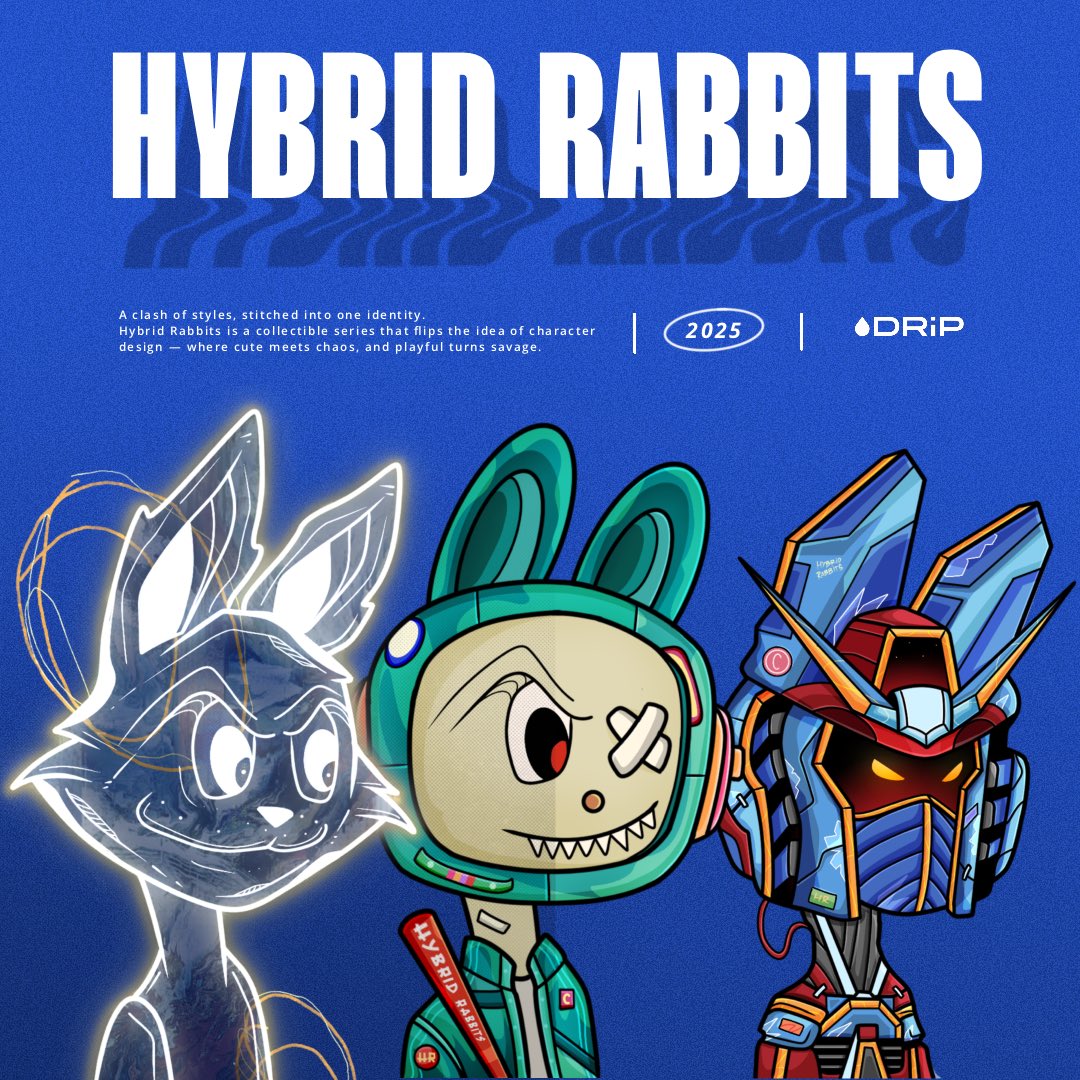 GM! Happy Monday y’all! 💧

Proudly present the set for upcoming ‘Hybrid Rabbits’ drop on <a href="/drip_haus/">DRiP 💧</a>. Coming soon this Wednesday. Which one do you like? 🔥

P.S. There’s still one piece left of previous set, go grab it while it lasts 🔽