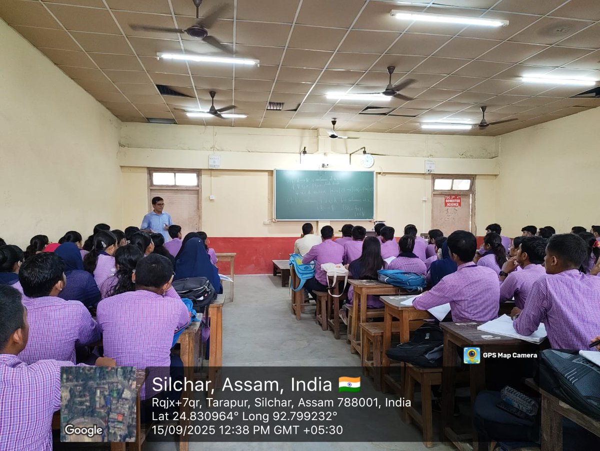 CacharCollege's tweet photo. #88
💡 Heartfelt thanks to Prof. Uday Shankar Chakraborty for an inspiring lecture on “Exploring Limits &amp; Continuity of Functions”. 👏 Kudos to the Dept. of Mathematics, Cachar College, for organizing this intellectual feast! 🎓✨
#Mathematics #AcademicExcellence #CacharCollege https://t.co/WTFOmUOO6s