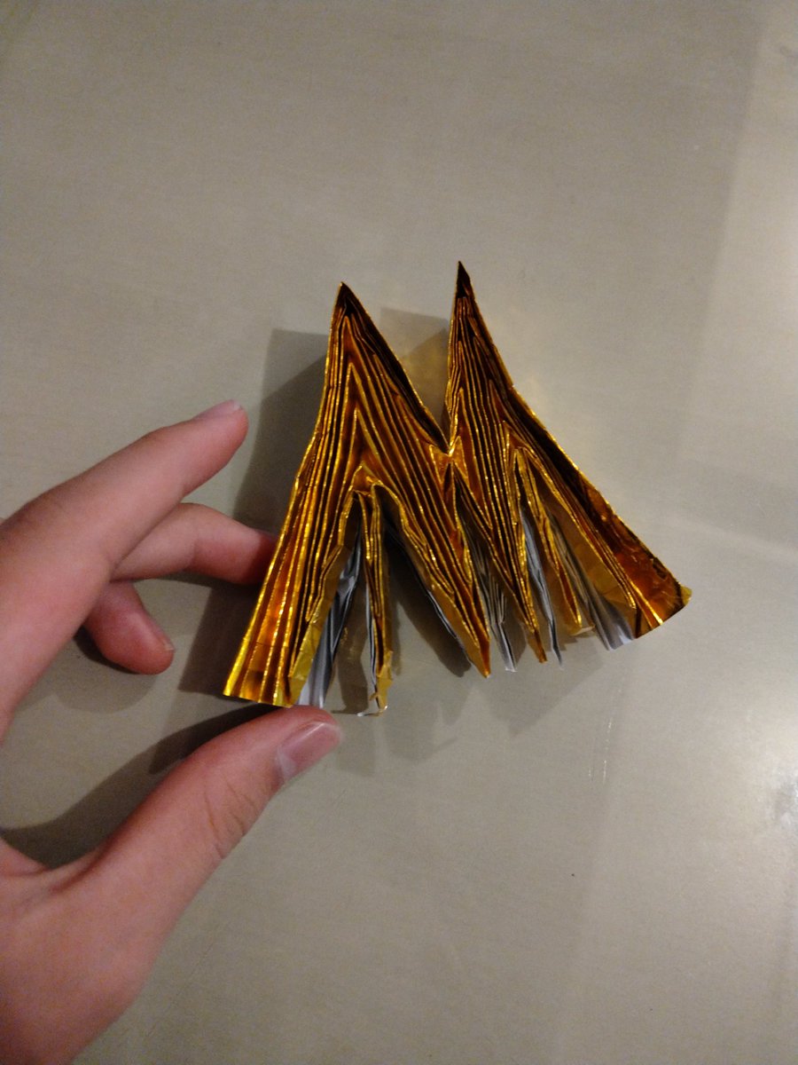 不切正方形1枚折り
