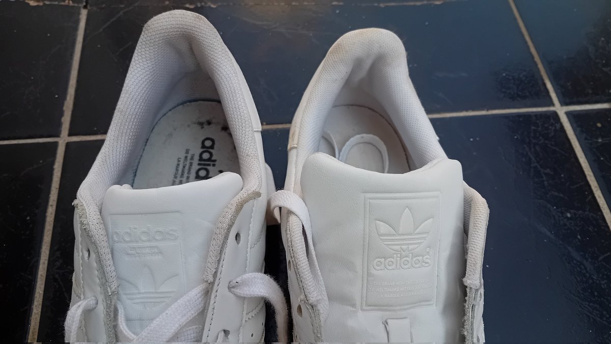 Advice on the importance of buying or keeping a pair made pre 2015. The materials &amp; molds used afterwards are 🤦🏾‍♂️

The Yellowed Sole (2012), has emmaculate detail. The toe cap is more pronounced, adidas logos are embossed, stessed veins  show organic leather #sneakerindaba2025
