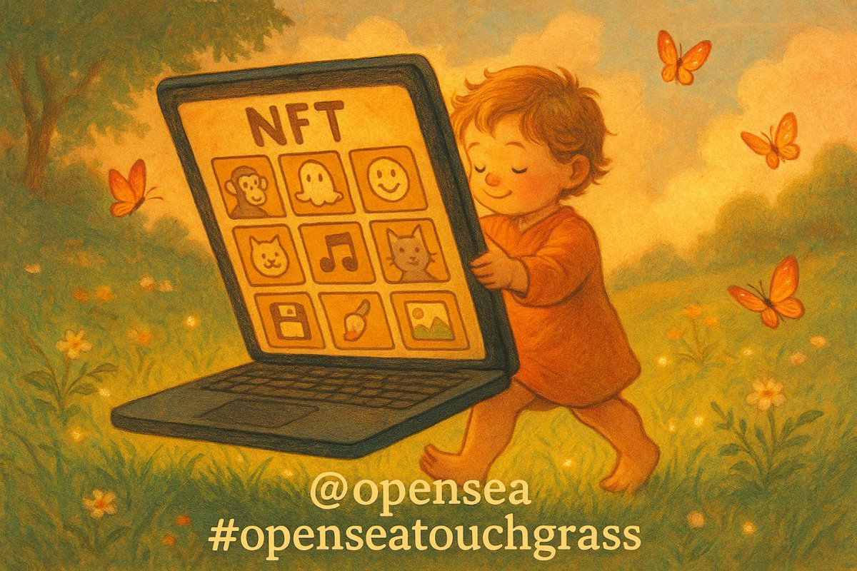 ValSantSu's tweet photo. Even the simplest magic = fresh air + green grass ✨🌱
@opensea #openseatouchgrass https://t.co/glC1SITpDY