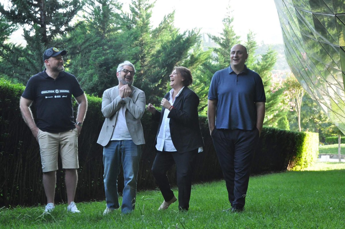 You are looking at a 2024 picture of the four leaders of the Coalition for Change, Georgia.

All four are now in jail: Elene Khoshtaria, Nika Melia, Nika Gvaramia, and Zurab Girchi Japaridze.

Yet we are determined to win our country back!

#GeorgiaProtests