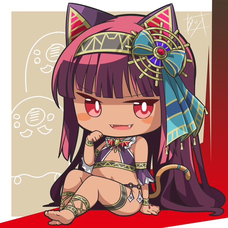「敬老の日なのでダストコレクター【褐色エジプト猫耳口リババア吸血鬼】 #俺タワー 」|タツのイラスト