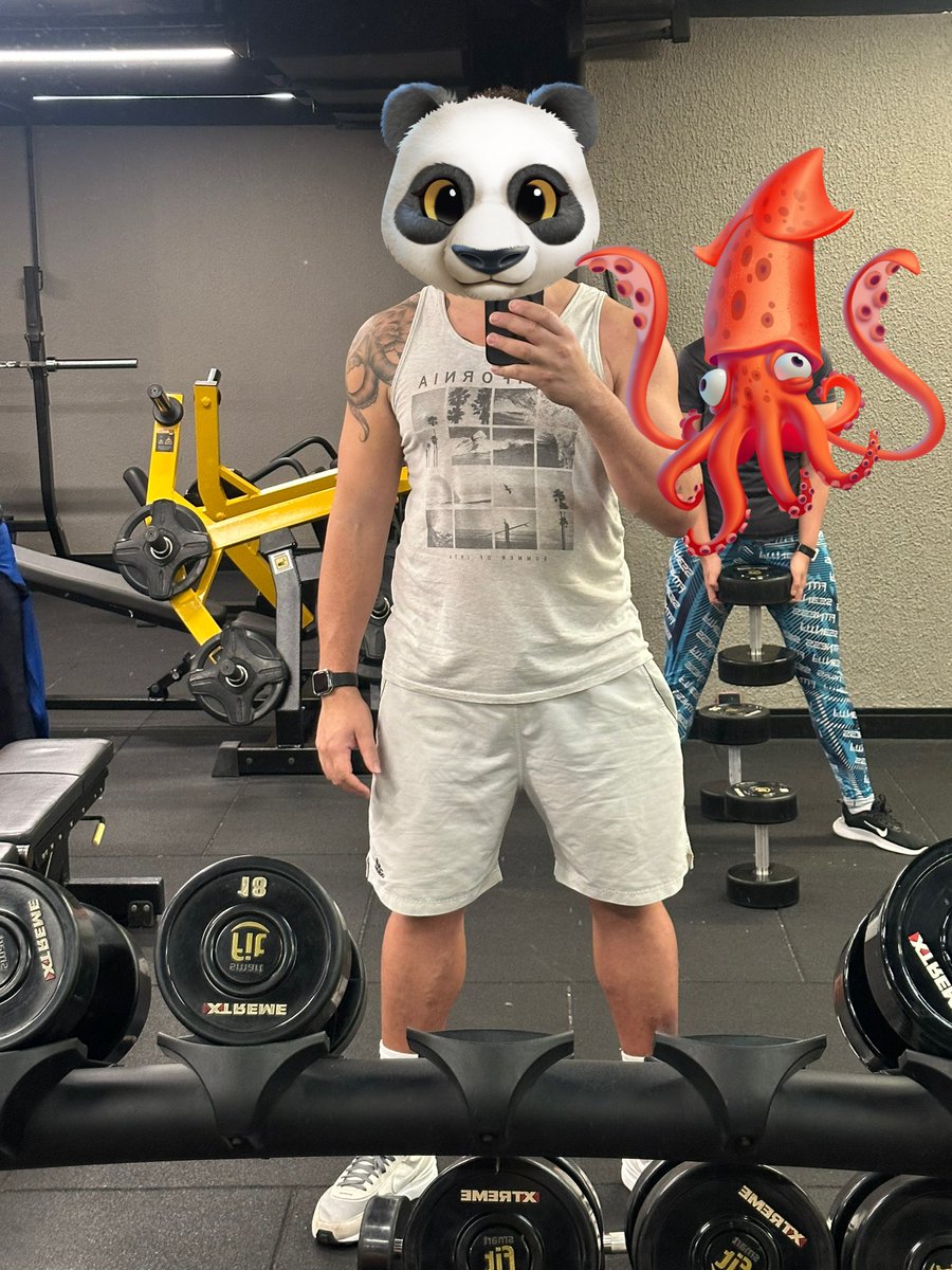 Eu e a Lula treinando hj