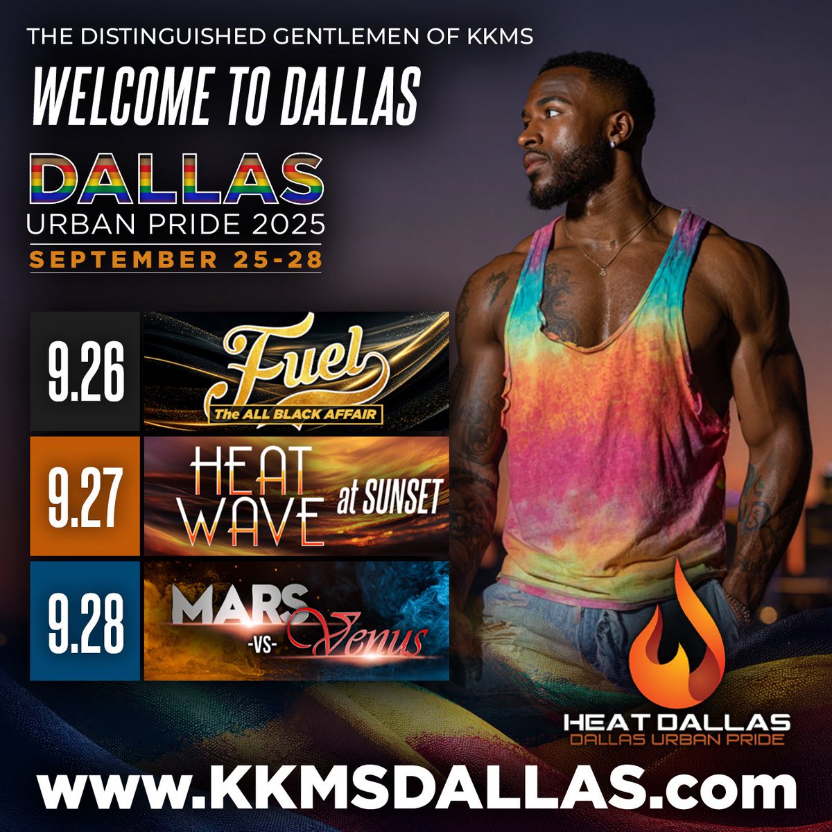 The Urban Pride 2025

September 25-28, 2025 
Dallas, Tx. 

👉🏾OPPORTUNITIES for Bottle Service, Sections &amp; KKMS WEEKEND PASSES available at kkmsdallas.com

#kkms #dallasurbanpride2025 #prideweekend #dallasevents 
#blackpride2025 #dallastexas #urbanpride🏳️‍🌈