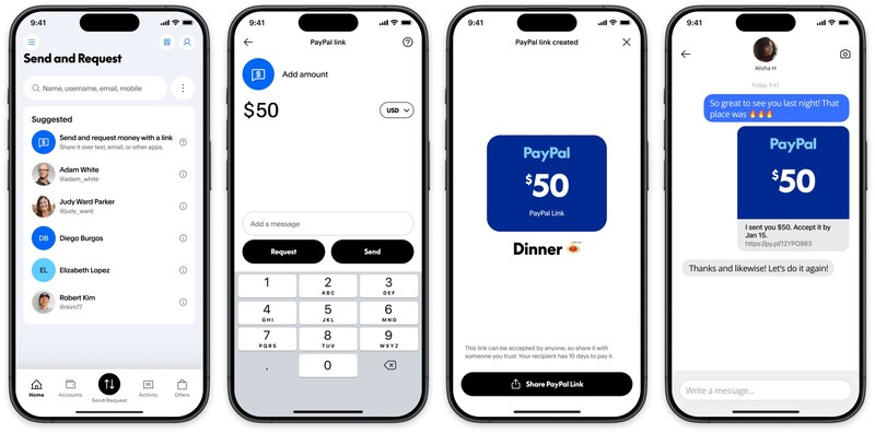 🔵MARKETEVANS: "PayPal lancia i PayPal Links: invia e ricevi denaro con un link personalizzato"