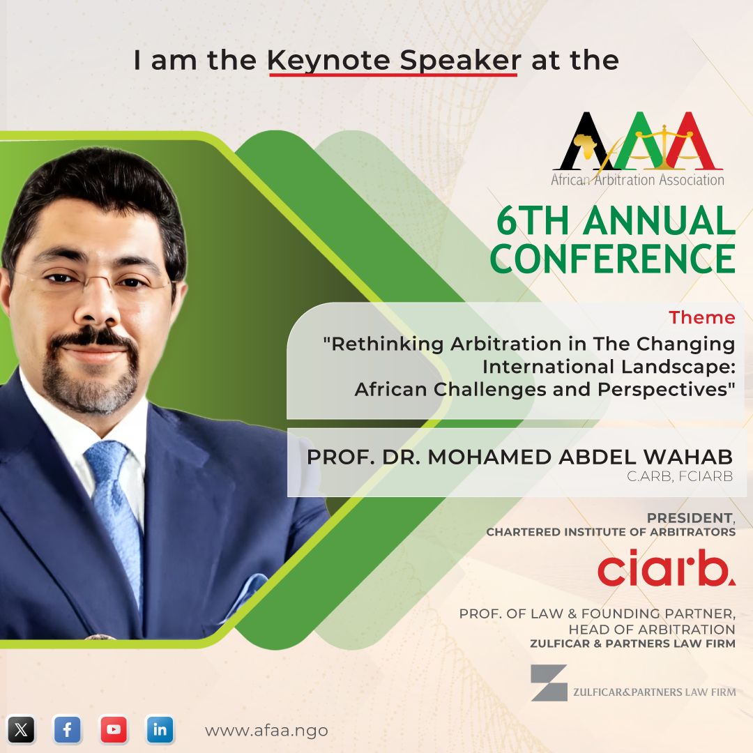 African Arbitration Association (@africanarbassoc) on Twitter photo Meet Our Keynote Speaker for the 6th AfAA Annual Conference.
Don't miss out as it promises to be very engaging. 
To Register click:
cognitoforms.com/AfAA1/_6thAfAA… Meet Our Keynote Speaker for the 6th AfAA Annual Conference.
Don't miss out as it promises to be very engaging. 
To Register click:
cognitoforms.com/AfAA1/_6thAfAA…