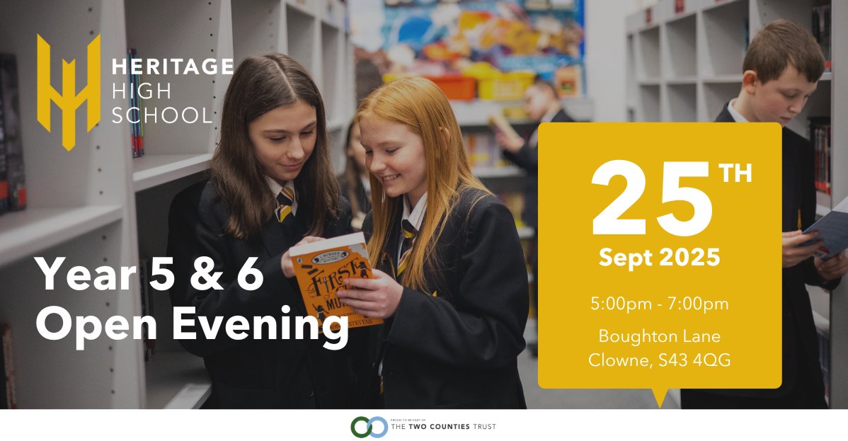 Join us for our upcoming Year 5 and 6 Open Evening. We invite all families to discover our high value curriculum and compelling culture, with an opportunity to speak with staff and view the schools facilities. 🌟