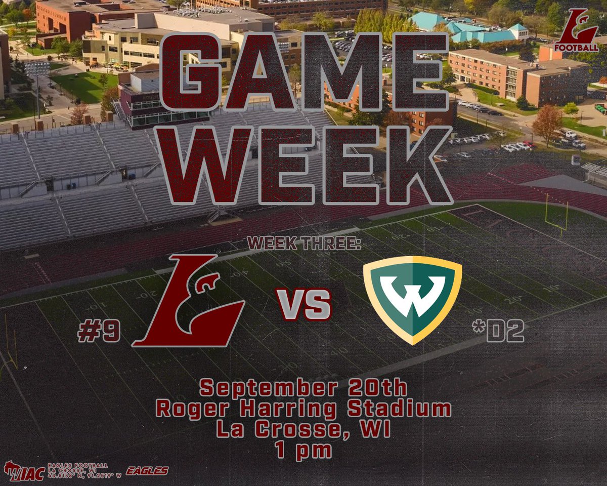 Home Opener Week ‼️🦅🏈

📍 La Crosse, WI

#TheExperience #d3fb