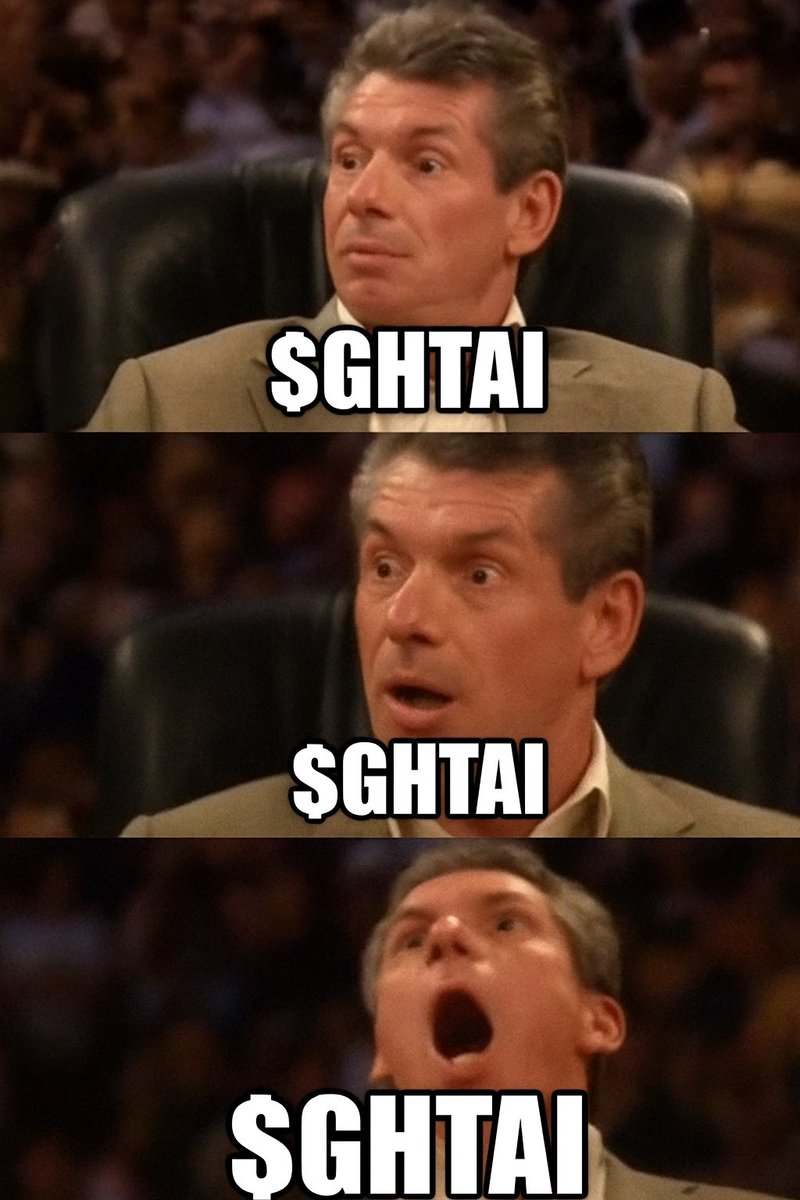 Every second closer to $GHTAI launch got us like…