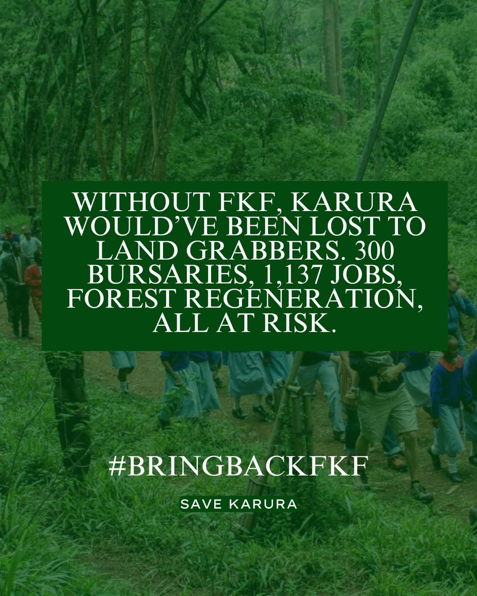 Karura thrives because of Friends of Karura. Stripping them of their role and resources is state capture, plain and simple.
#SaveKarura
#BringBackFKF